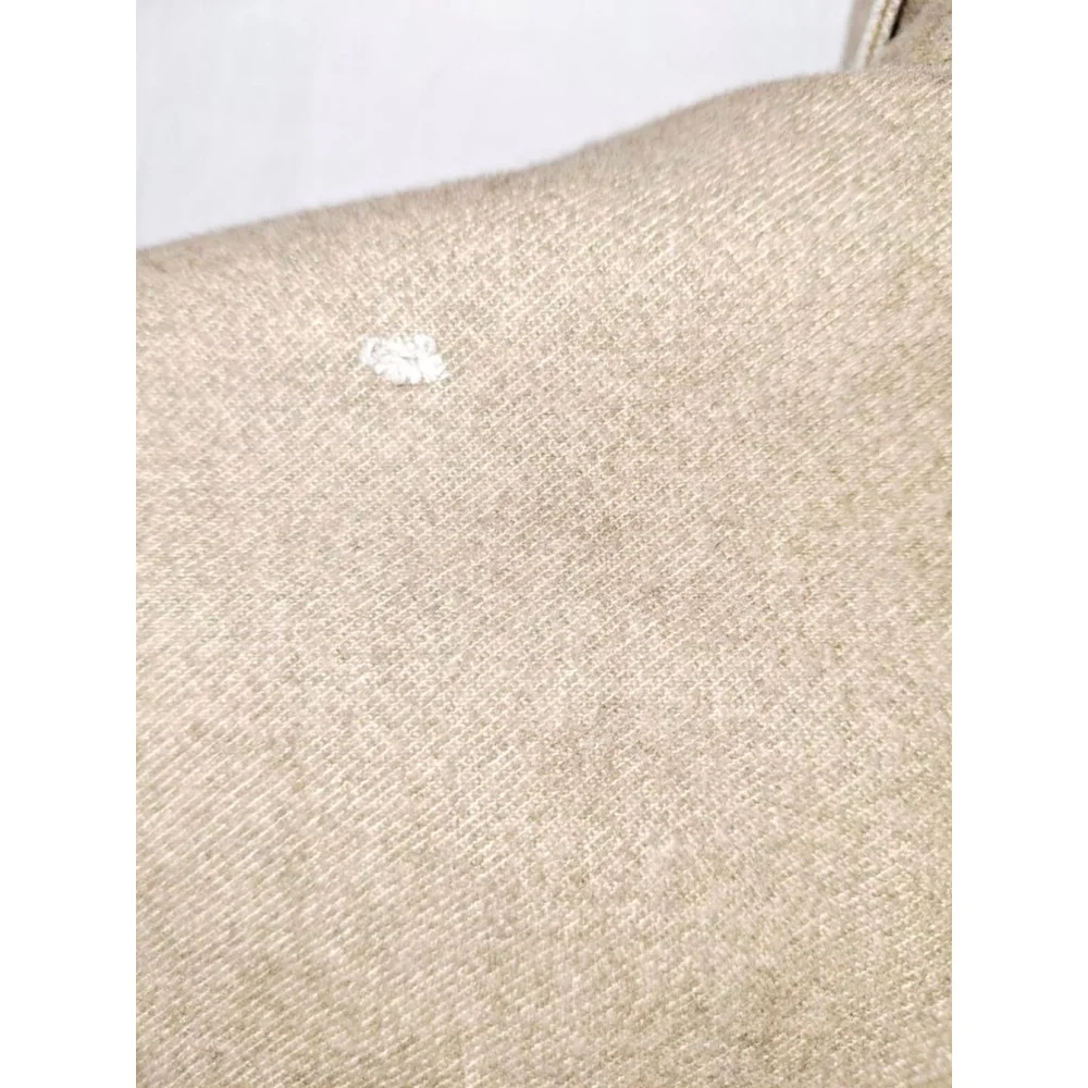 WOOLRICH Beige Casual Button Down Shirt XL 100% thick cotton elbow patches - Picture 4 of 7